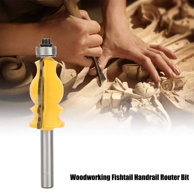 8mm Schacht Houtbewerking Zwaluwstaart Leuning Bovenfrees Bit Randafwerking Frees