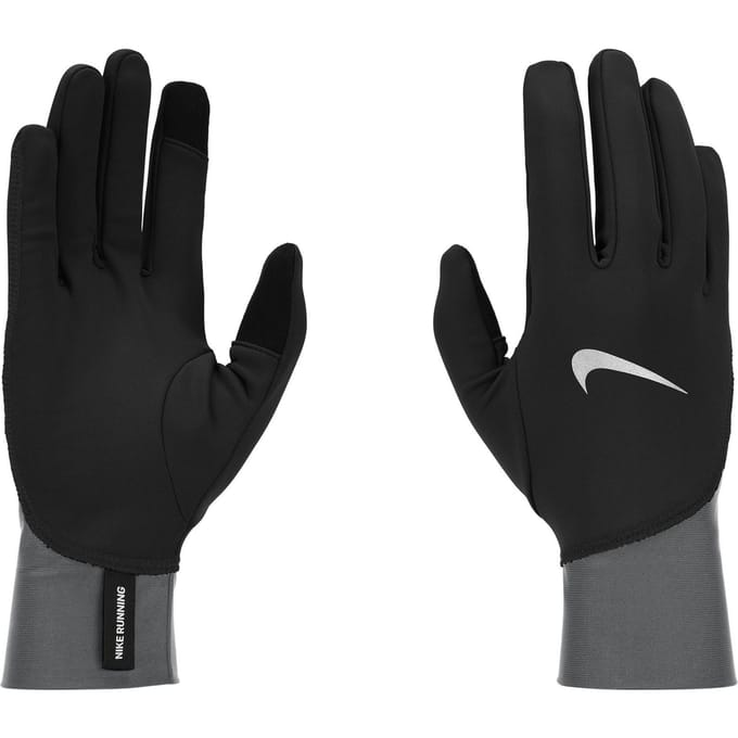 Nike Heren 2024 Pacer Midweight Hardloop Handschoenen (Zwart)