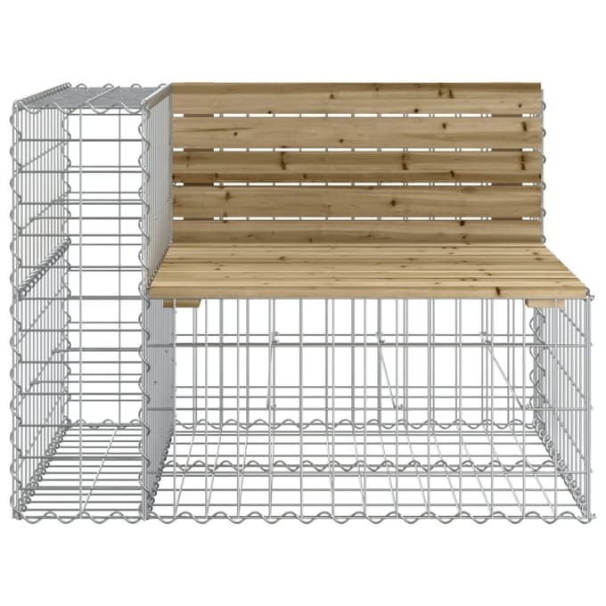 vidaXL - Tuinbank - schanskorfontwerp - 92x71x65,5 - cm - geïmpregneerd - hout