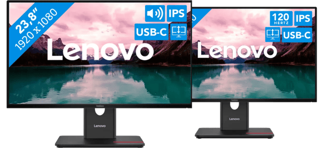 Lenovo ThinkVision T24D-40 + Lenovo ThinkVision T24-40
