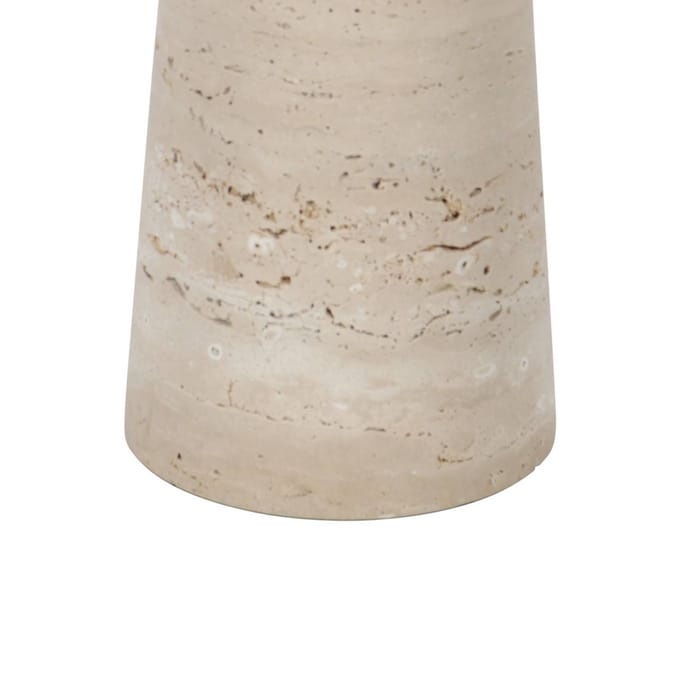 Anne Light Tafellamp Travino, hoogte 49 cm, travertijn, zeegras, E27