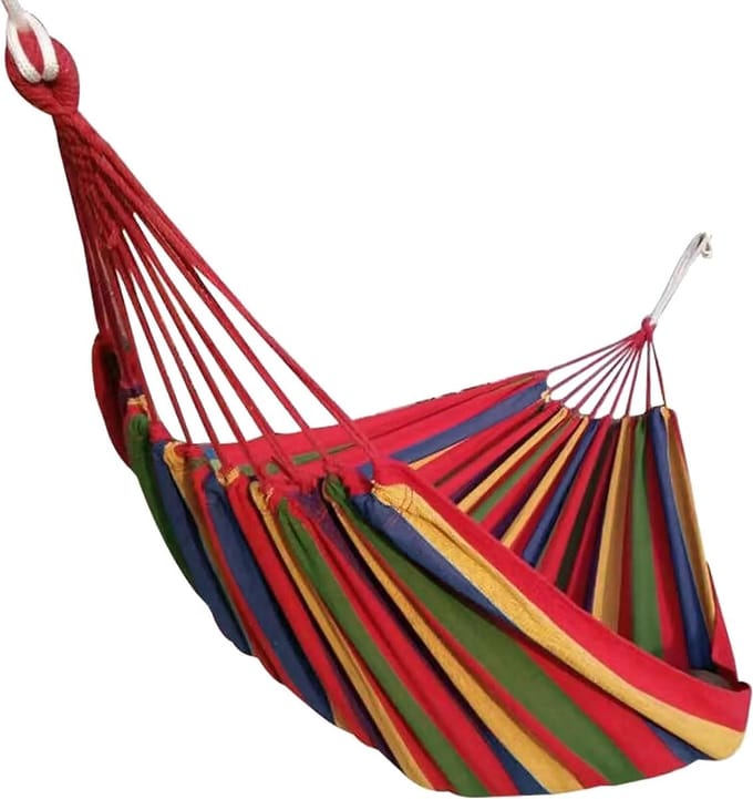 Tuin Hangmat - Strandstoel - Ontspannen Buiten - Gestreept Design - 200 x 100 cm - Gestreepte