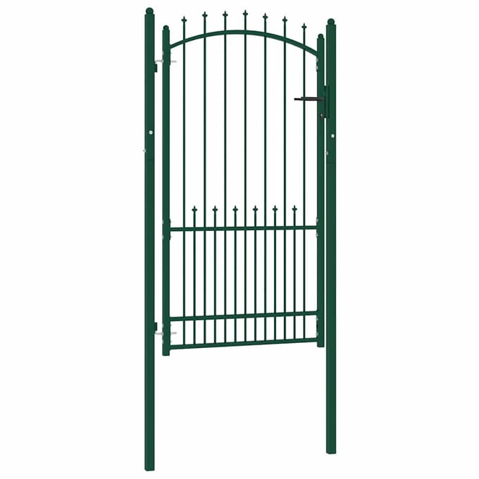 vidaXL Hekdeur met spijkers EMMEN 104 x 134,5 cm Vergrendelbaar