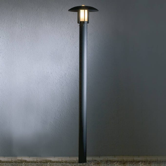 Konstsmide Lantaarnpaal Heimdal, hoogte 200 cm, zwart
