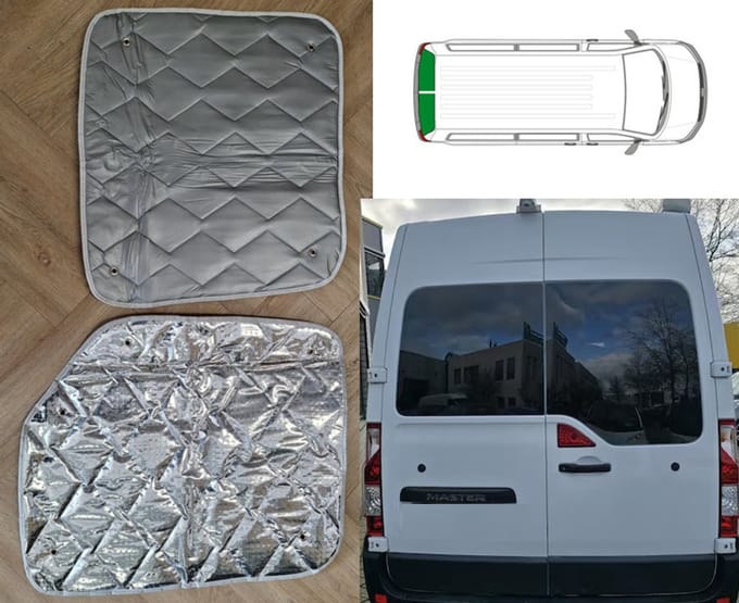 Raamisolatie Renault Master Deuren achterzijde vanaf 2011 Camper isolatie