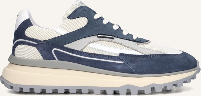 Floris Van Bommel Sfm-10172 De Gripper Sneakers - Suède - Heren - Blauw - Maat 44