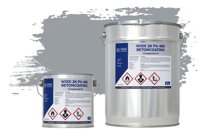 Wixx 2K PU 450 Betoncoating - 5L - RAL 7040 | Venstergrijs