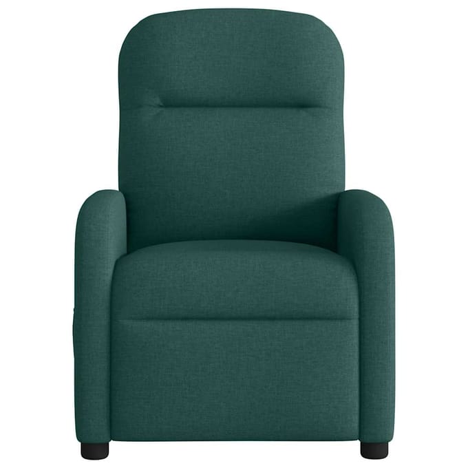 vidaXL Fauteuil verstelbaar stof donkergroen