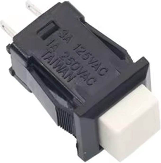 Schakelaar vierkant 10mm Momentary 250V/1A D-429B self-reset