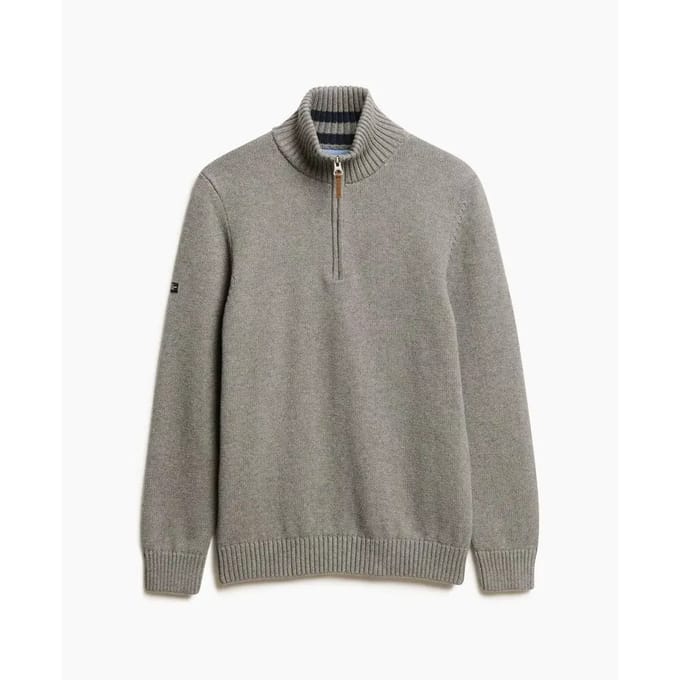 Trui met ritskraag Superdry Classics Henley