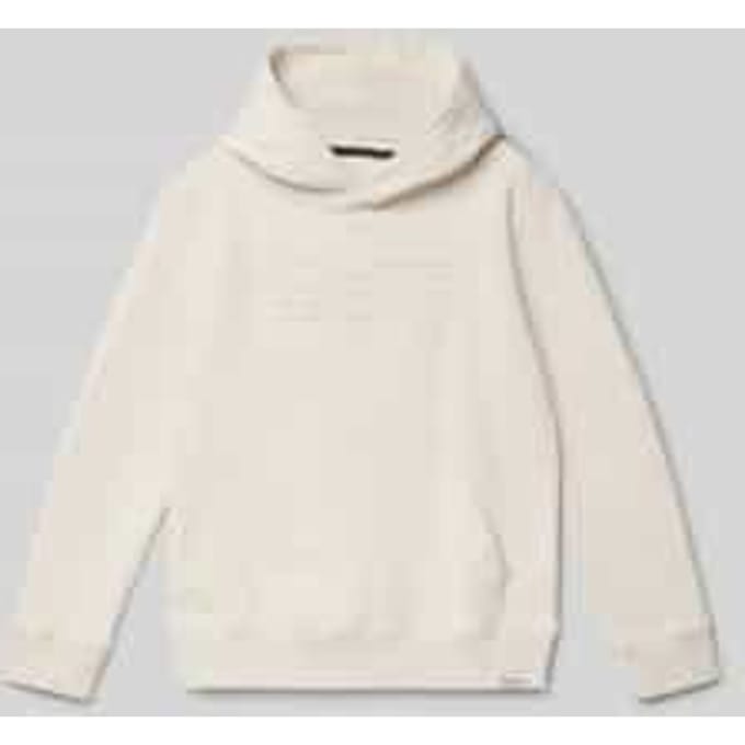 Hoodie met labelpatch