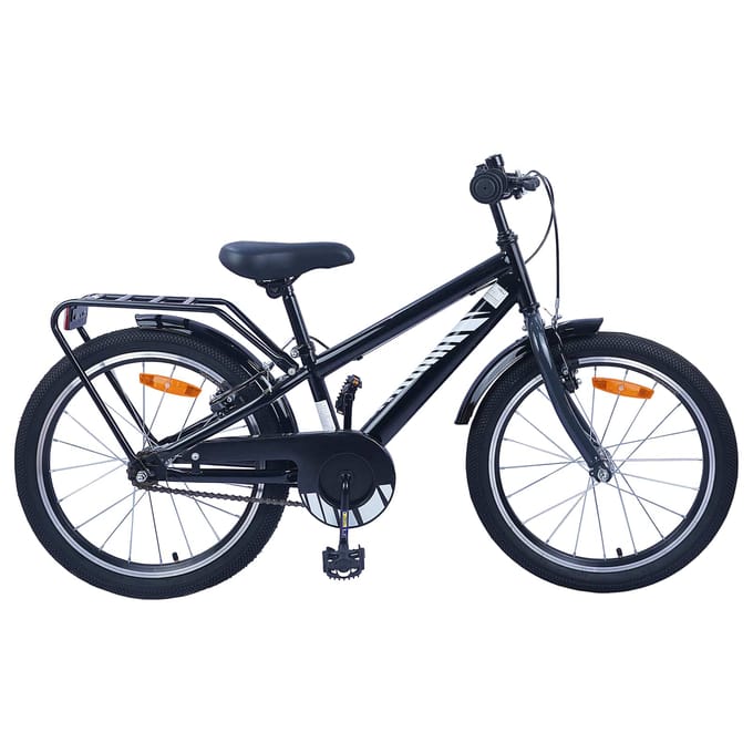vidaXL - Kinderfiets - 18 - Inch - voor - 5-7 - jaar - oud - Zwart