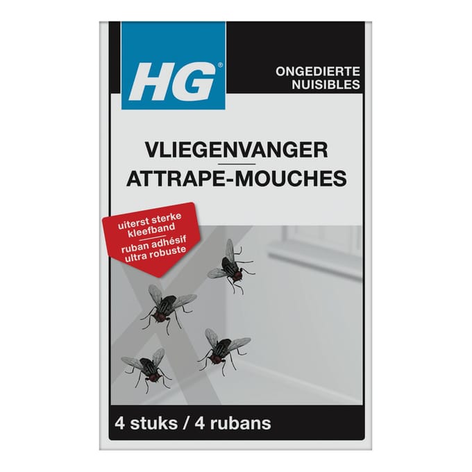 Vliegenvanger HG HGX kleefstrips 4 stuks
