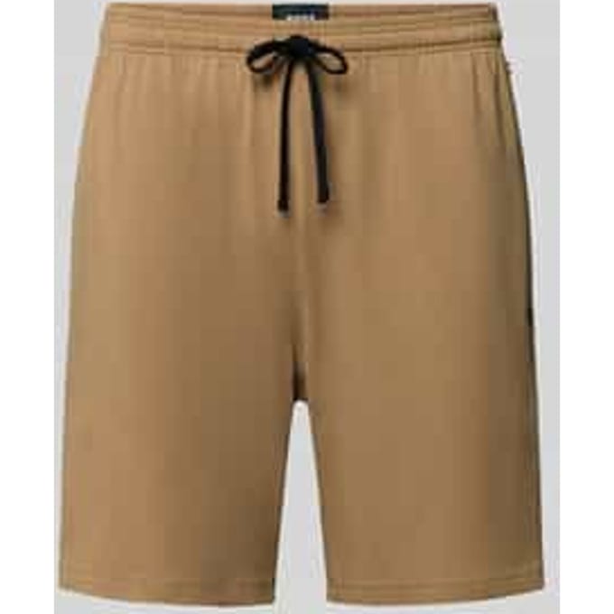 Heren Boss Mix&Match Stretch Katoenen Lounge Shorts in Beige