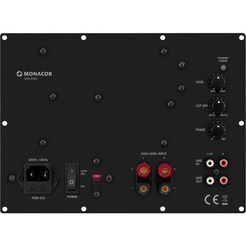 Monacor SAM-300D Class D 300W Active Subwoofer Module
