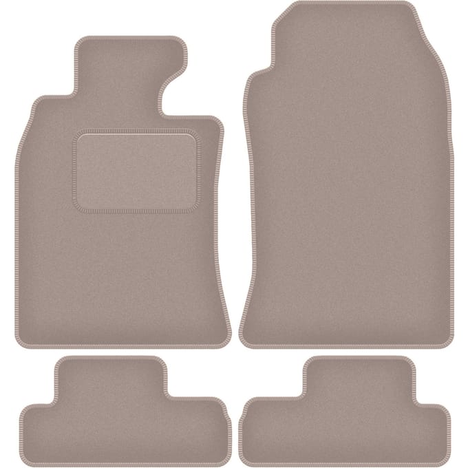 Beige velours vloermatten voor: Mini Cooper R52 Cabrio (2004-2008)