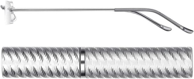 Draagbare Mini Leesbril met Stijlvolle Penclip Etui voor Mannen en Vrouwen