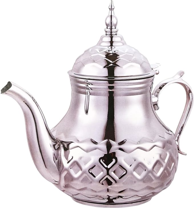 Oosterse Marokkaanse - Turkse -Theepot-0.8L - RVS