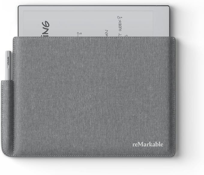 Originele reMarkable 2 Hoes - Grijs Polymeer