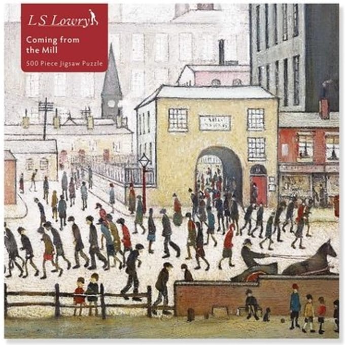 Adult Jigsaw Puzzle L.S. Lowry: Coming From The Mill (500 Pieces) - 500-Piece Jigsaw Puzzles - Flame Tree Studio