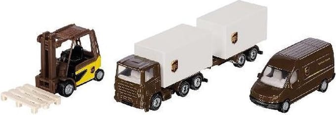 Siku Giftset Ups Logistics 24 Cm Staal Bruin/wit 6-delig (6324)