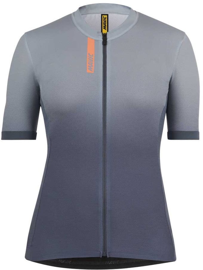 Mavic Essential Graphic Korte Mouw Wielertrui Grijs M Vrouw