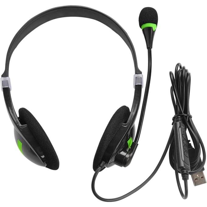 Casque USB avec microphone, casque d'ordinateur antibruit, pour centre d'appels d'affaires, bureau
