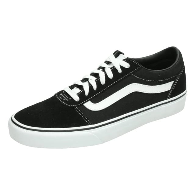 Vans Ward Suede Canvas Heren Sneakers - Black/White