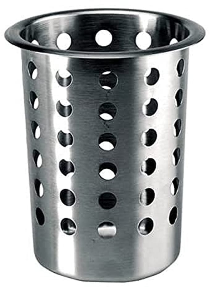 Roestvrijstalen Bestekhouder Cilinder 12x14 cm - Vaatwasmachinebestendig