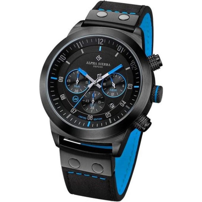 Alpha Sierra Defcon LGM36BL - Herenhorloge - Ø 46 mm - Limited Edition