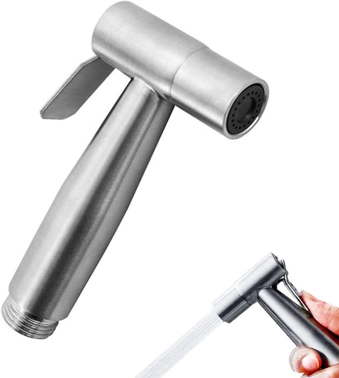 Badkameraccessoires - Toiletdouche - Handdouche - Douchekop - Zilver