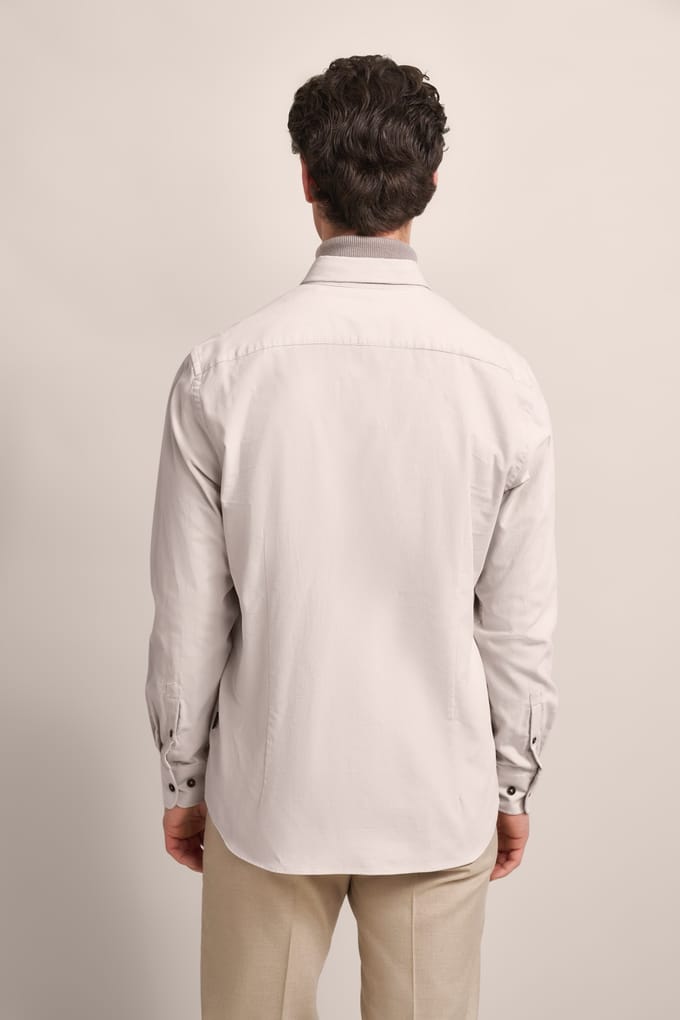 Bugatti Herren Shirt in modern fijn ribfluweel