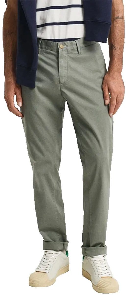 Gant 1505353 Chino Broek Groen 32 / 32 Man