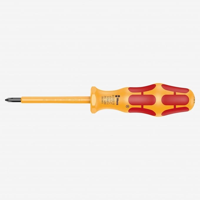 Geïsoleerde Schroevendraaier - VDE Schroevendraaier - Veilig Elektra Werk - Gekruiste Punt - 17.8cm Lengte