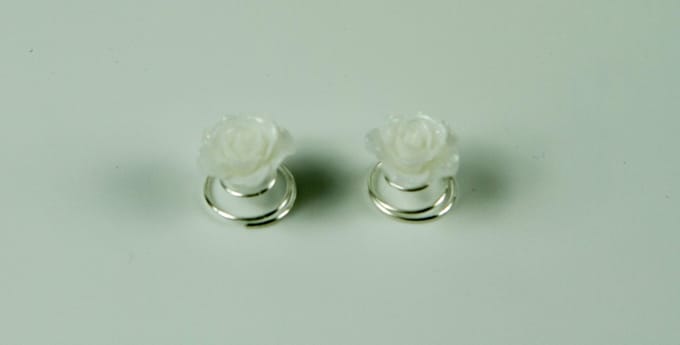 Curlies roos mini wit