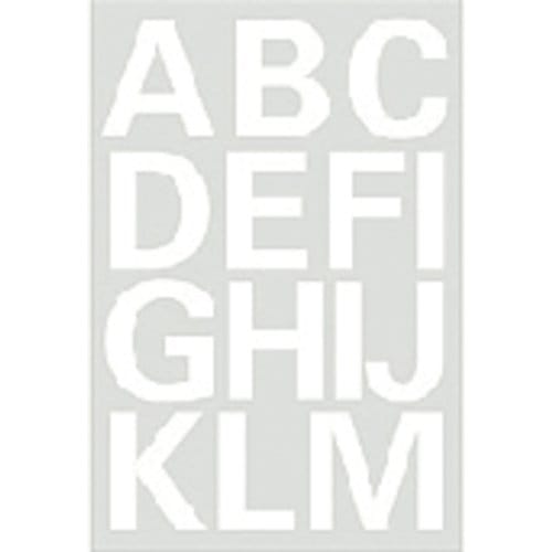 Herma Alfabet plak letters A-Z Stickers - 2x vellen - wit - 25 mm - watervast