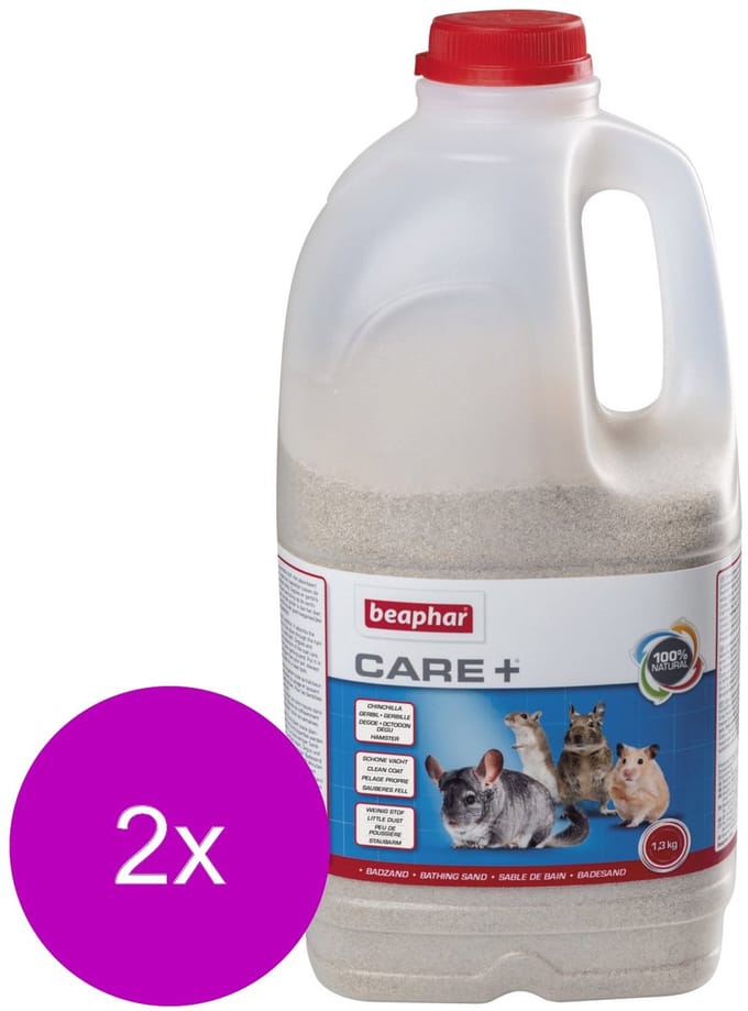Beaphar xtra vital chinchilla badzand - 2 st à 2 LTR