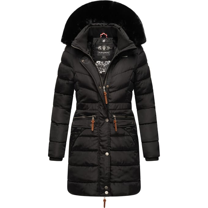 Navahoo Dames Winterjas Paula – Extra Warm, Waterafstotend & Met Afneembare Bontkraag