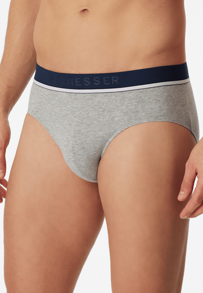 Rioslip 3-pack biologisch katoen geweven elastische tailleband meerkleurig - 95/5 4