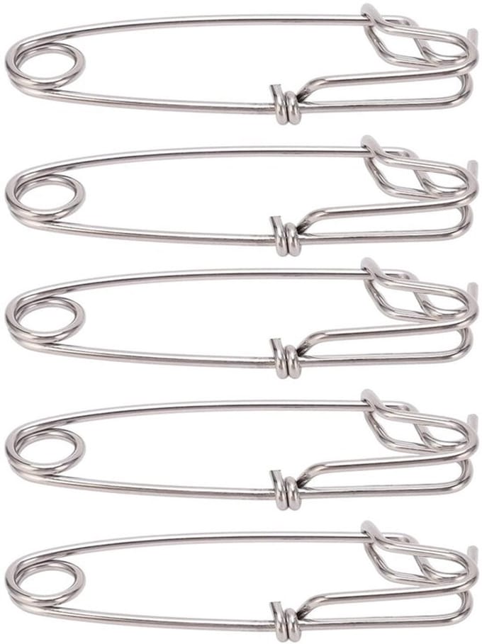 Dailygoody - Lange Lijn Clips - Rvs Snap Clip - Sterke Trekkracht