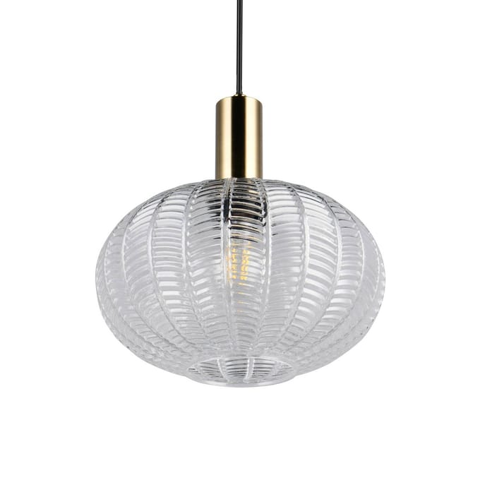 Reality Leuchten Hanglamp Elvezia, helder, Ø 26 cm, glas, E27