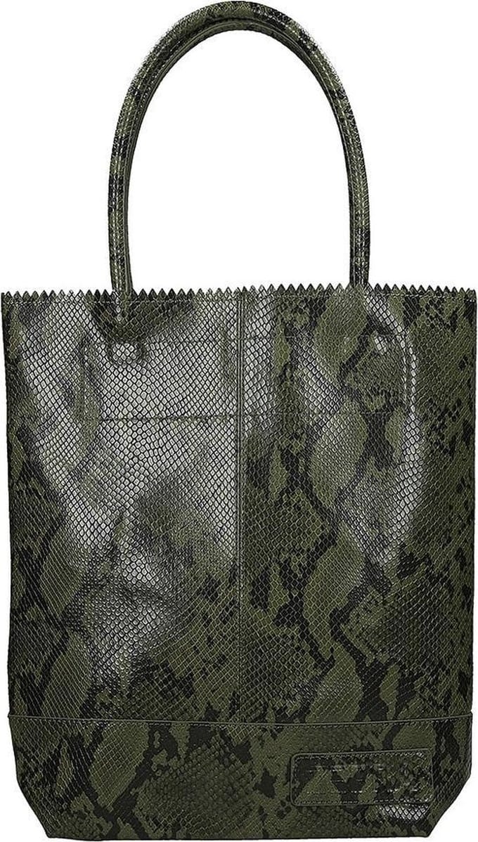 Zebra Trends Natural Bag shopper army snake