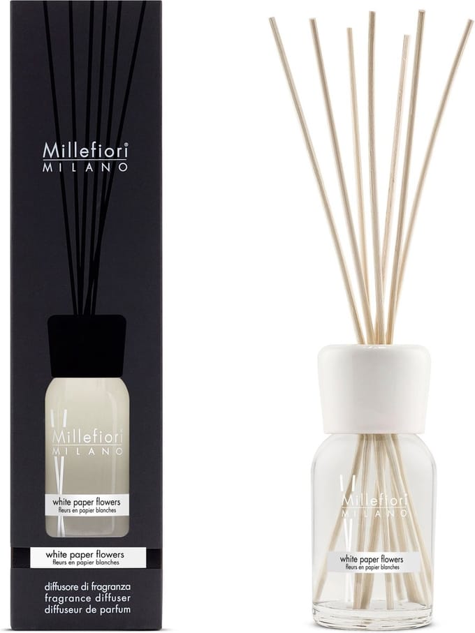 Millefiori Milano Geurstokjes 100 ml - White Paper Flowers