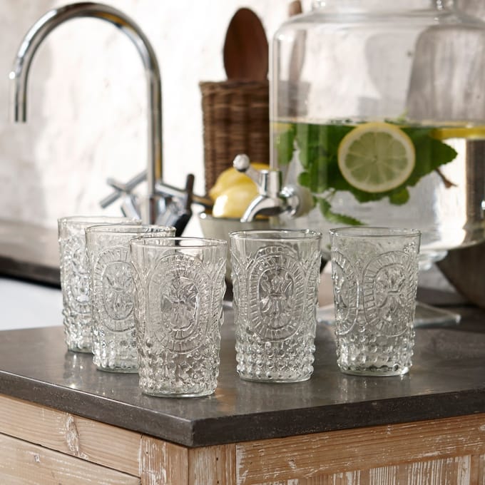 LOBERON Glas set van 6 Fleury helder