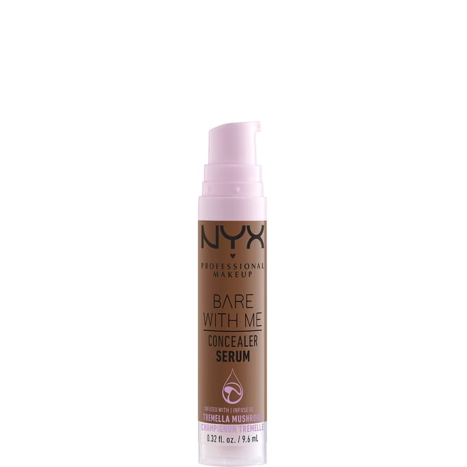 NYX Professional Makeup, Bare With Me, Concealer Serum, 11 Mocha, 9,6 ml (0,32 fl oz) white
