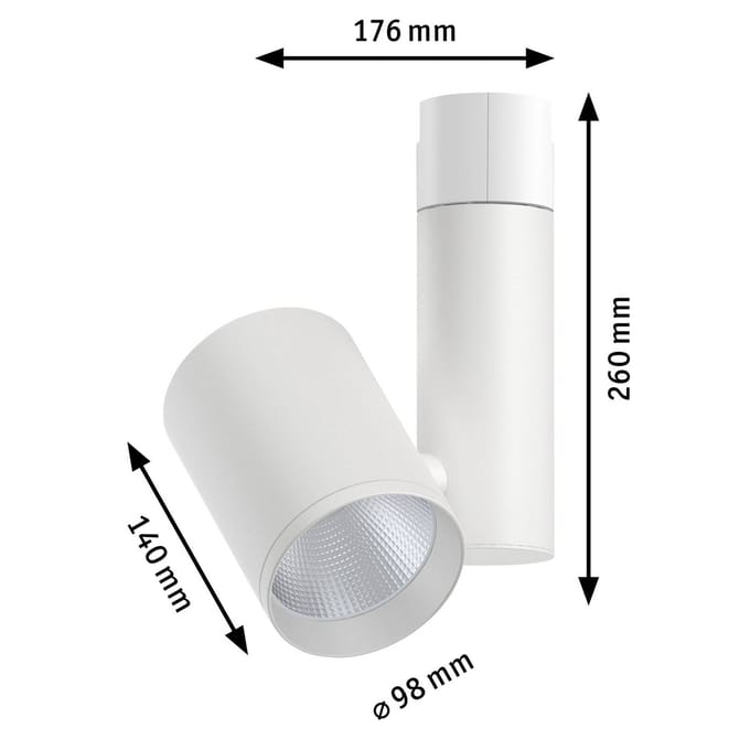 Paulmann Zeuz URail Spot 4.000K 15° wit mat