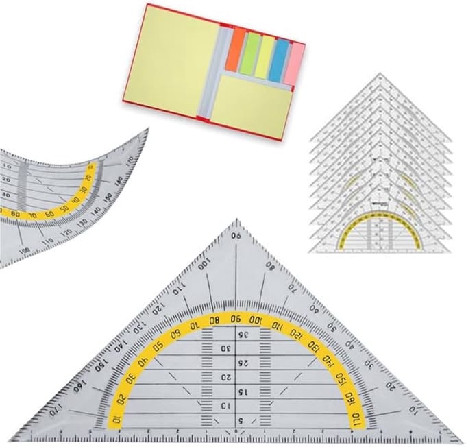 Westcott geodriehoek - 14cm - flexibel - AC-E10132