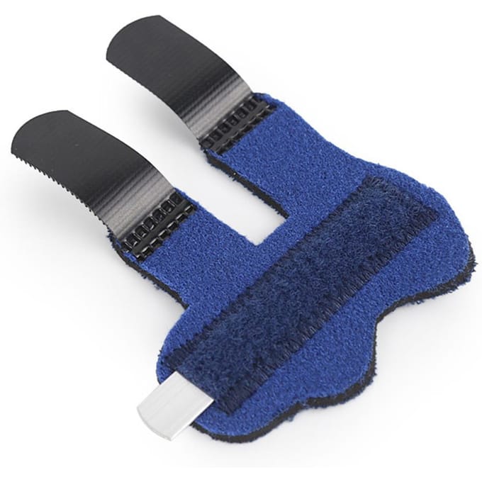 Attelle de doigt gâchette réglable Attelle de doigt maillet pour index majeur annulaire blue