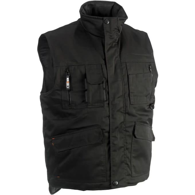 Herock Donar bodywarmer Lange rug (0902) - Zwart - L