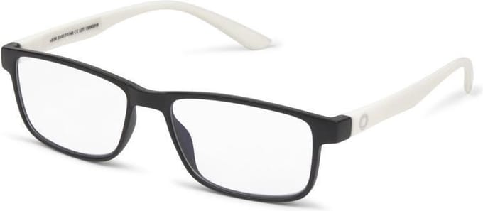 Nordic Vision NPBG Västervik Leesbril +2.00 - Zwart frame, witte temples